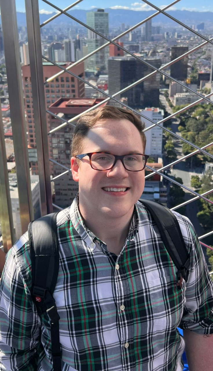 Ryan on an observation deck